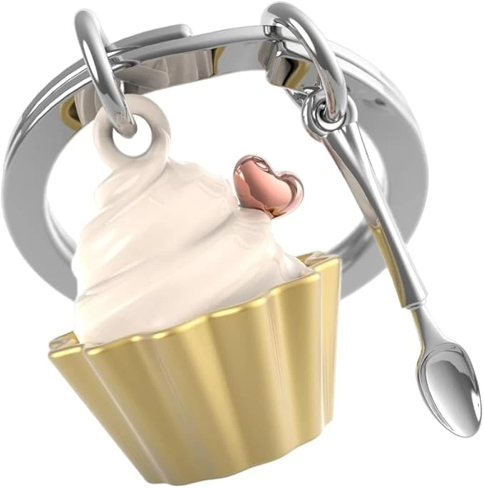 Porte-clés Cupcake vanille